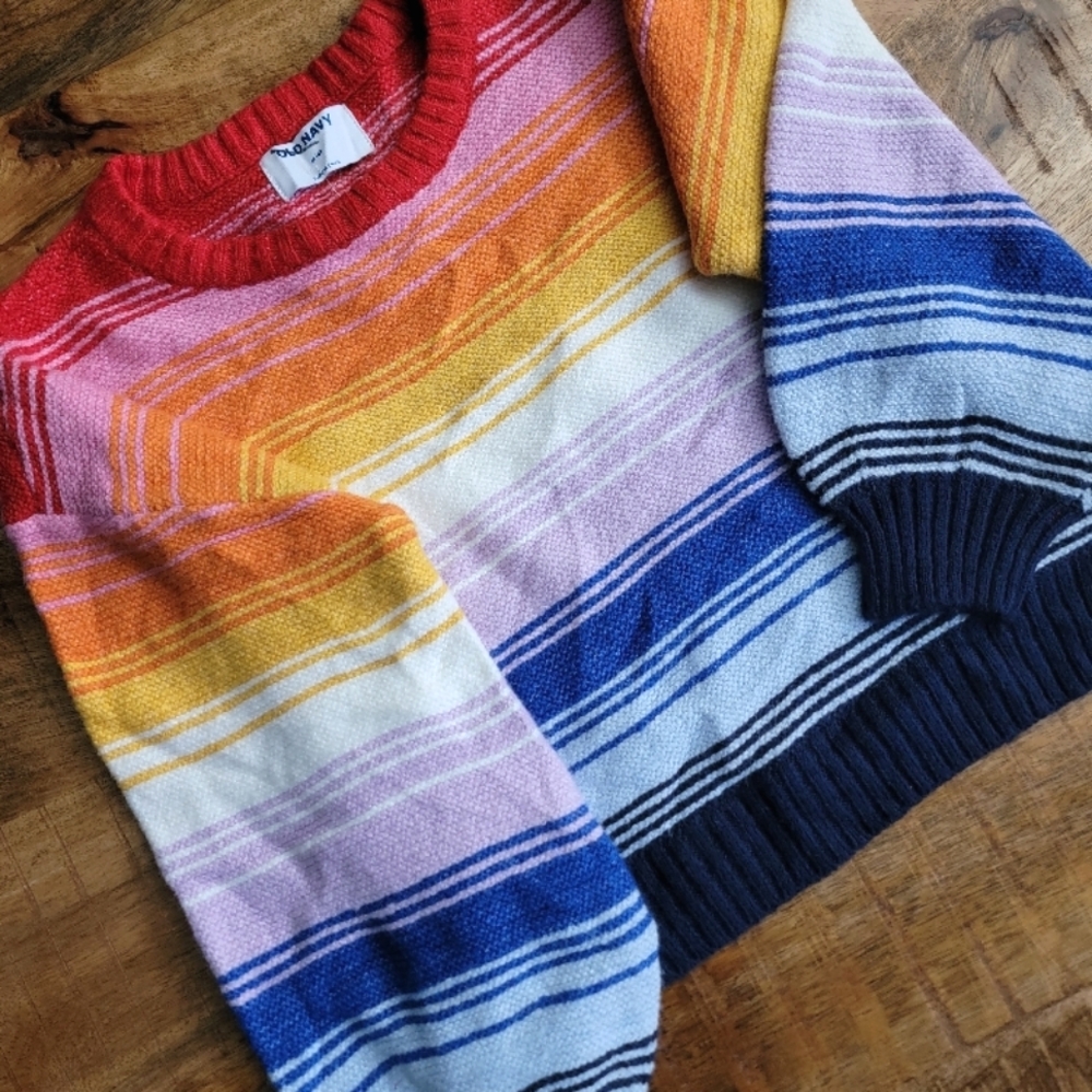 Old Navy Rainbow Striped Sweater